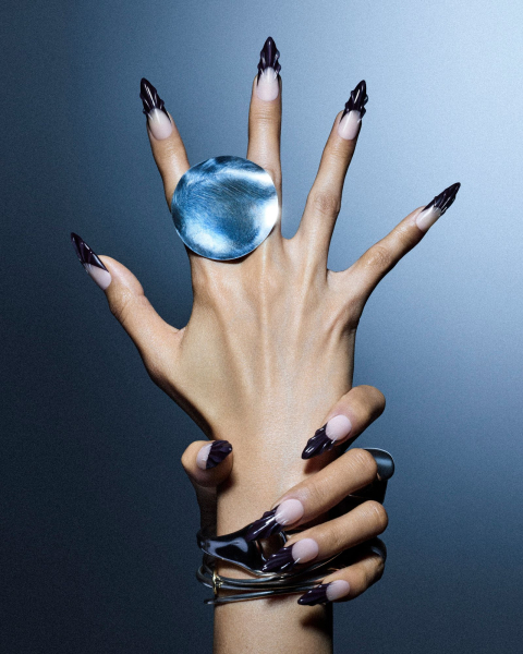 french manicure trends with nail art 3d french tips